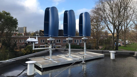 Flower Turbines are blowing wind energy onto the grid